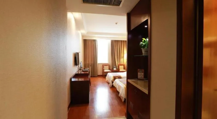 Bed in GreenTree Inn Zhoushan New Town Hotel