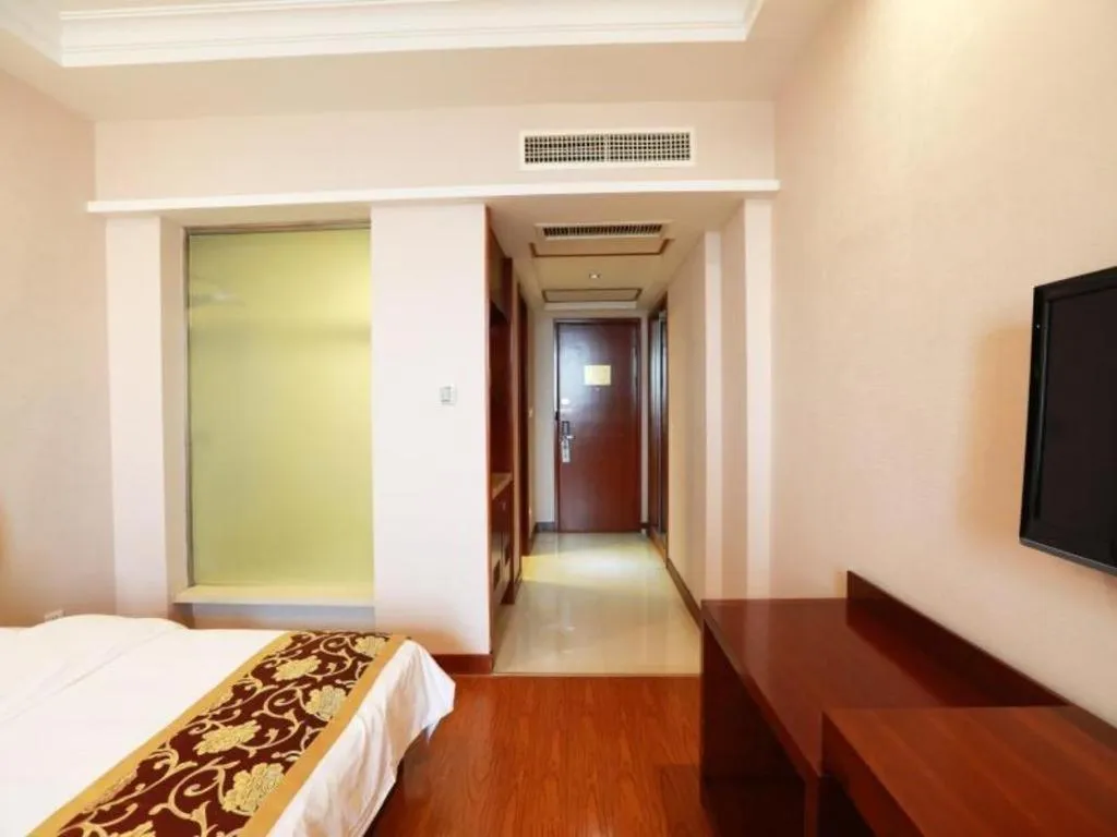 Bed in GreenTree Inn Zhoushan New Town Hotel