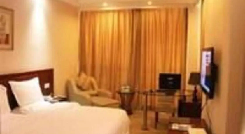 Bed in GreenTree Inn Zhoushan New Town Hotel