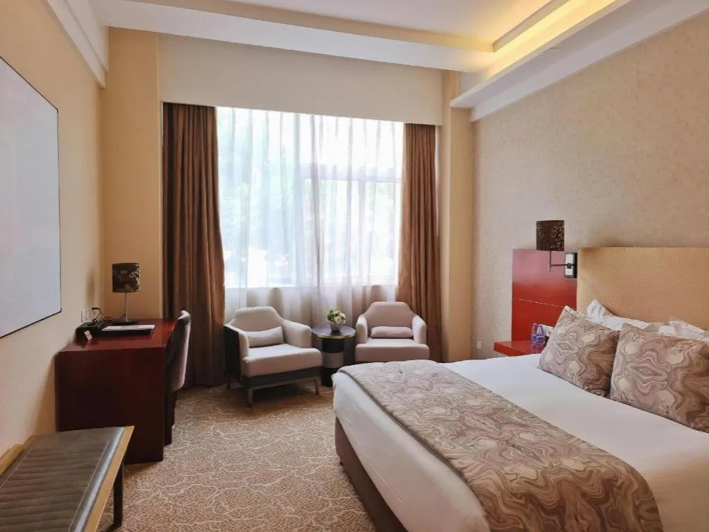 Bed in Langshan Hotel Shenzhen