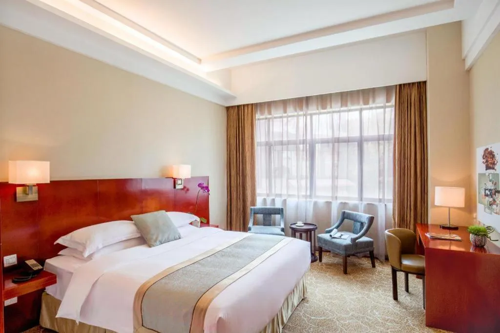Bed in Langshan Hotel Shenzhen