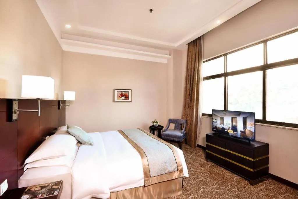Bed in Langshan Hotel Shenzhen