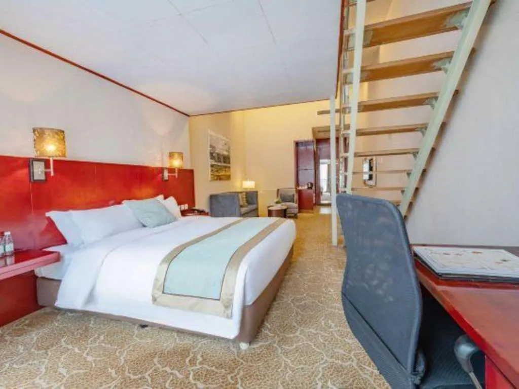 Bed in Langshan Hotel Shenzhen