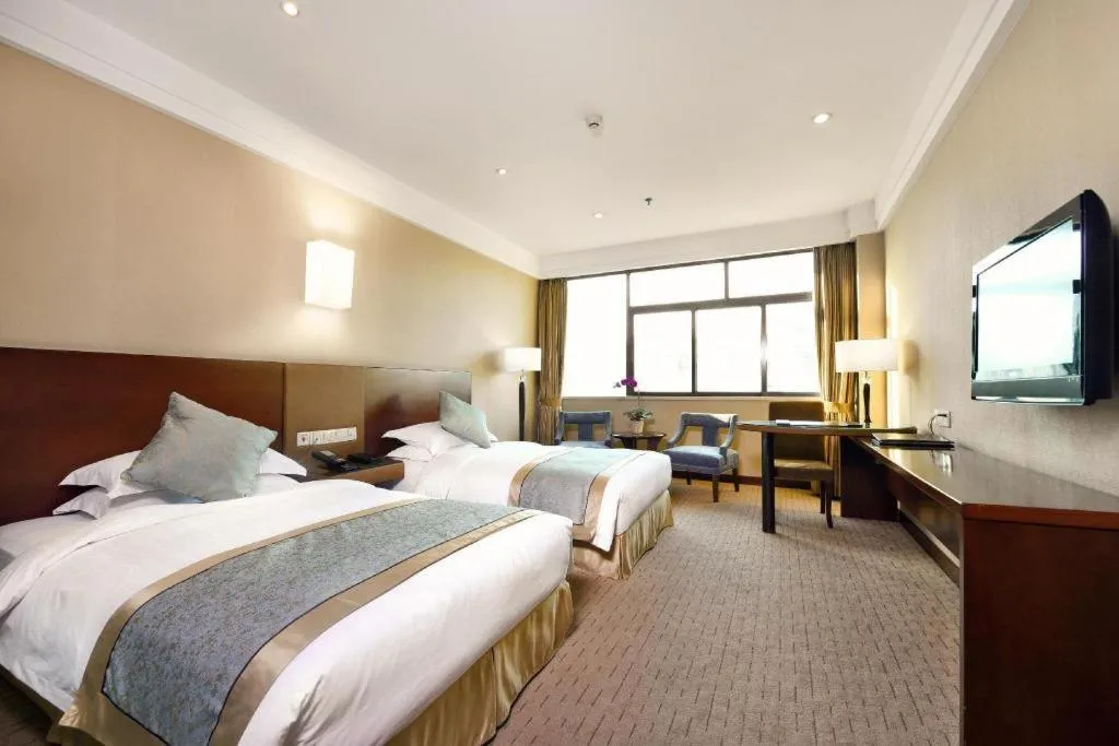 Bed in Langshan Hotel Shenzhen