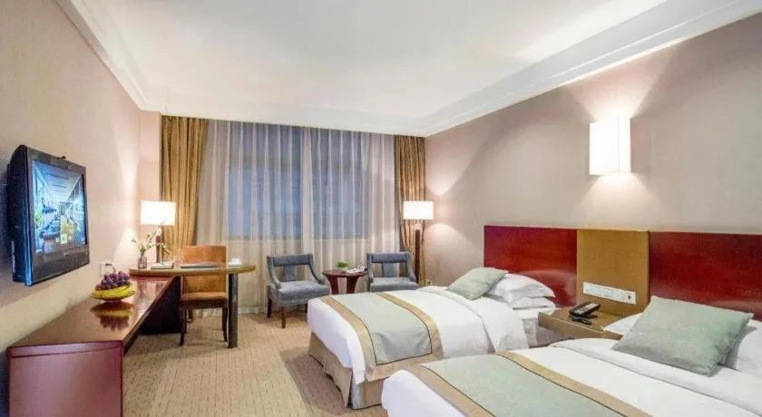 Bed in Langshan Hotel Shenzhen