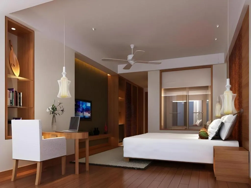 Bed in Wyndham Garden Hotel