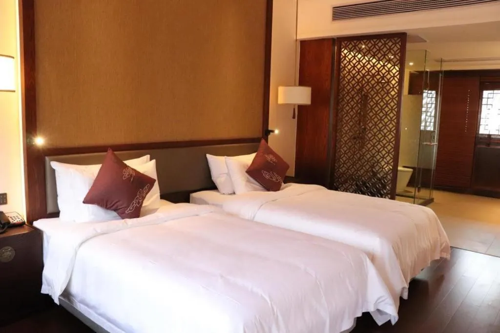 Bed in Grand House Chongqing Dazu Rock Carvings