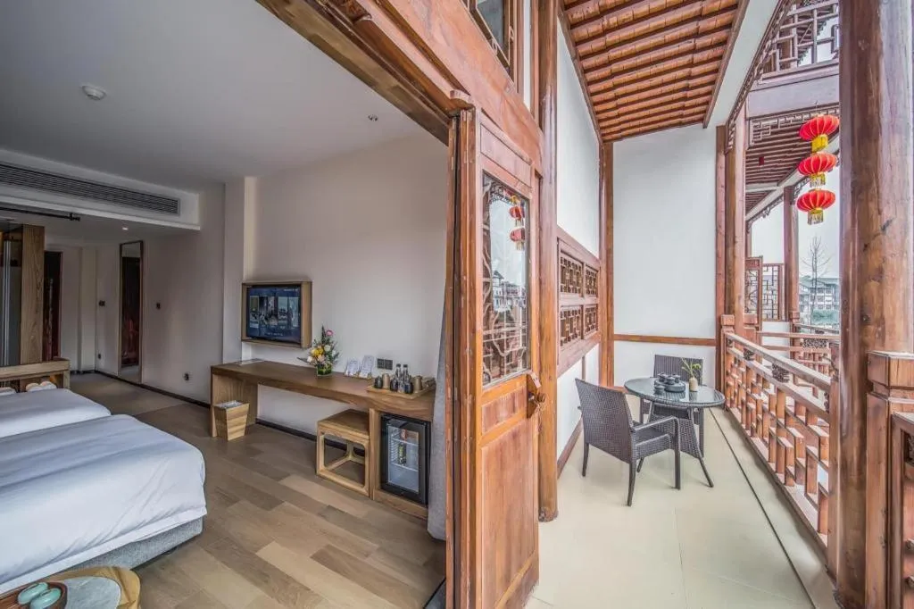 Bed in Grand House Chongqing Dazu Rock Carvings