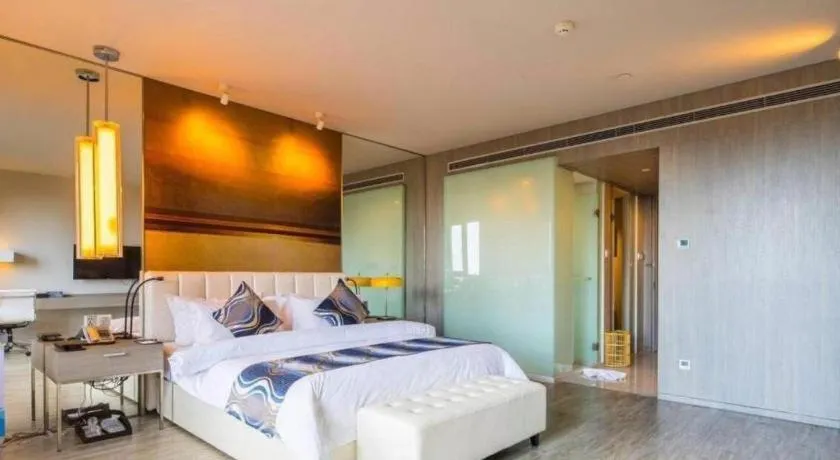 Bed in Jinjiang Metropolo Hotel Hangzhou Xiasha Jinsha Lake