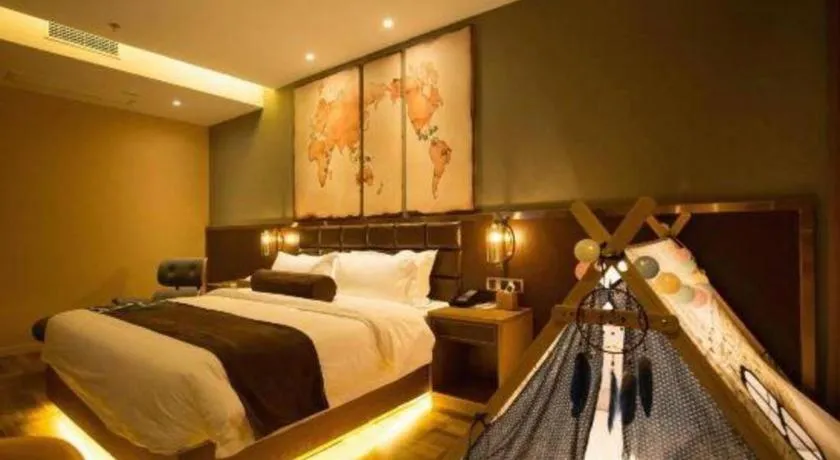 Bed in James Joyce Coffetel·Kaifeng Drum Tower