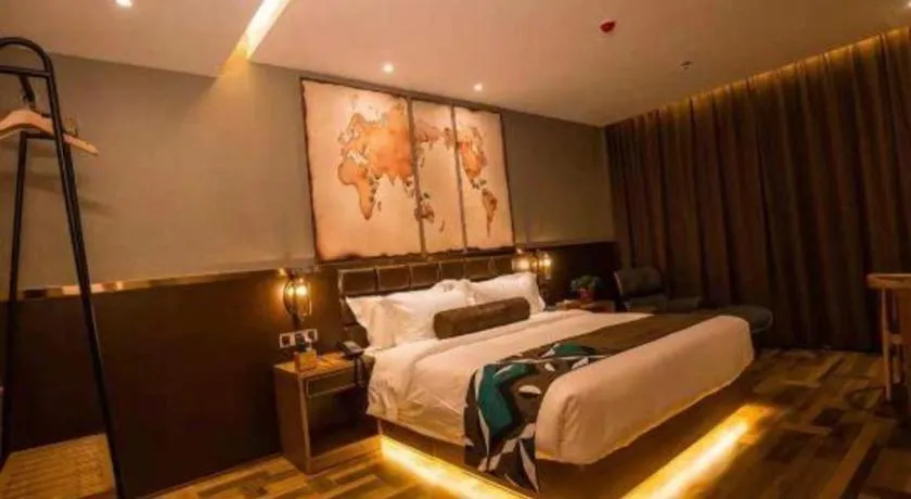 Bed in James Joyce Coffetel·Kaifeng Drum Tower