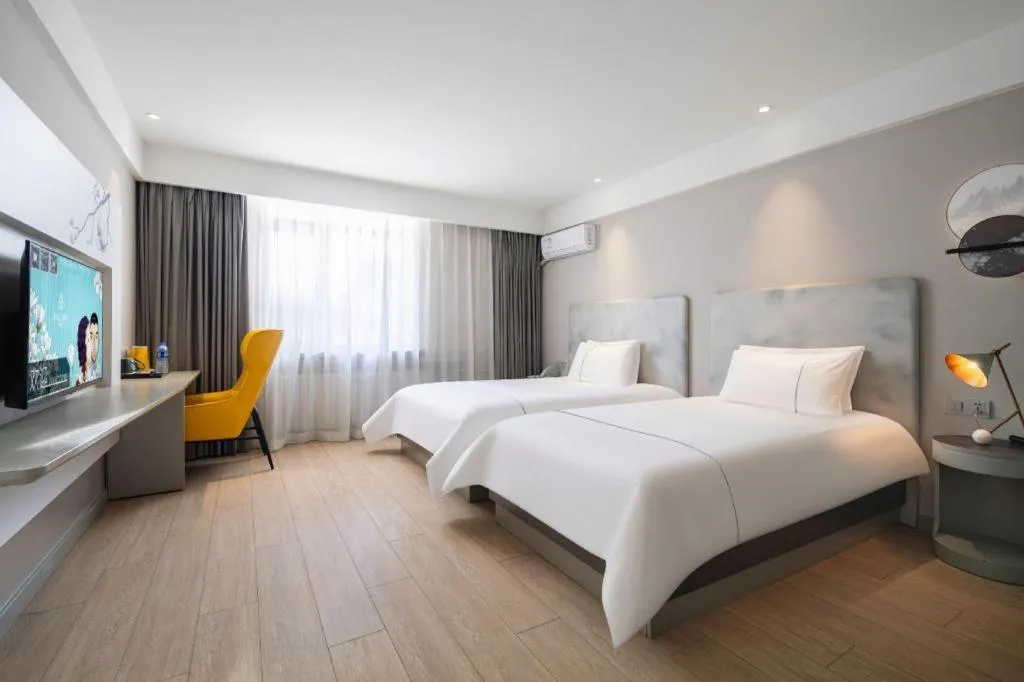 Bed in Magnotel Harbin Medical University First Affiliated Hospital