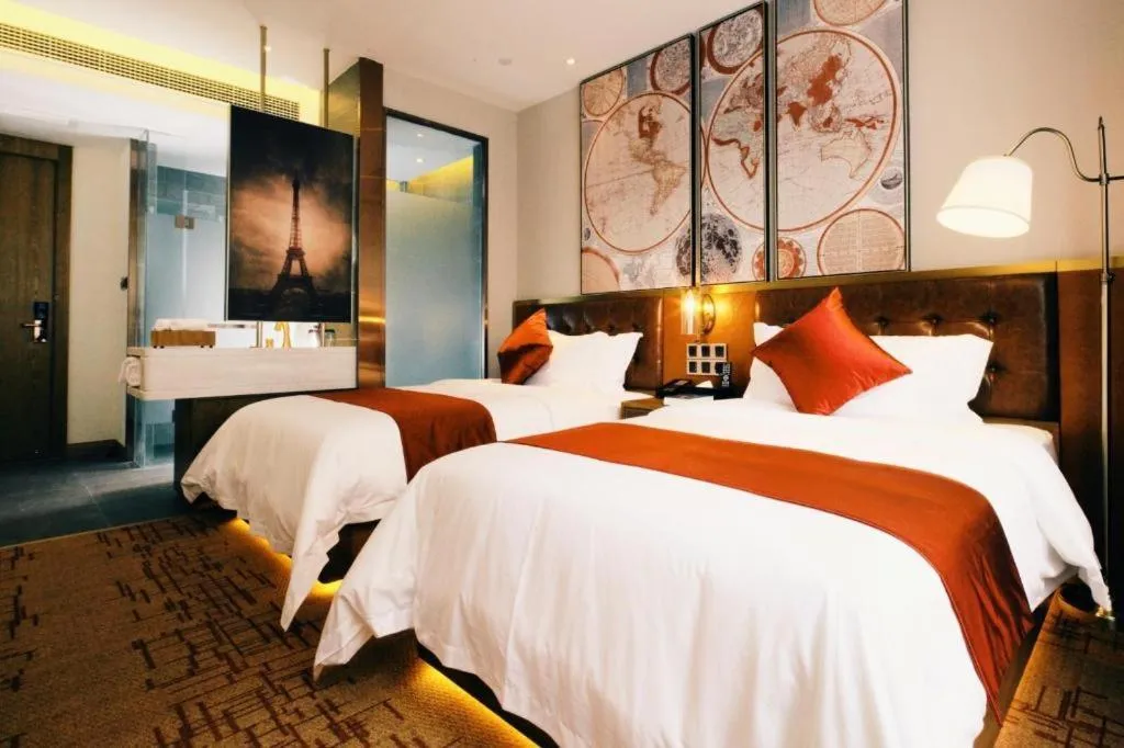 Bed in James Joyce Coffetel·Shanghai New International Expo Cente