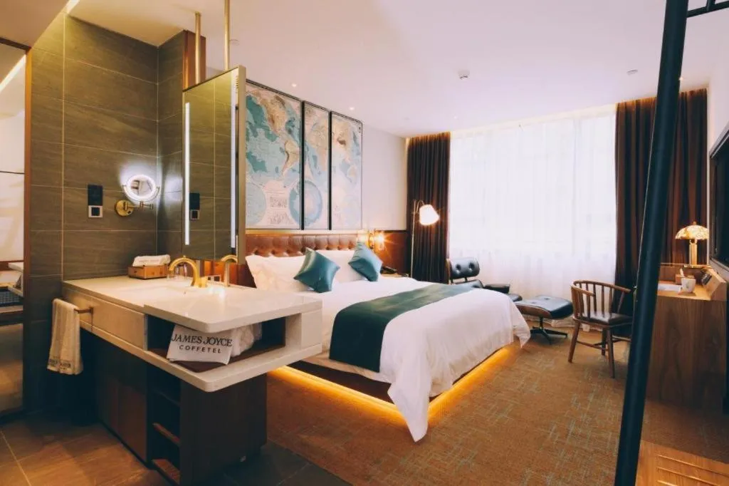 Bed in James Joyce Coffetel·Shanghai New International Expo Cente