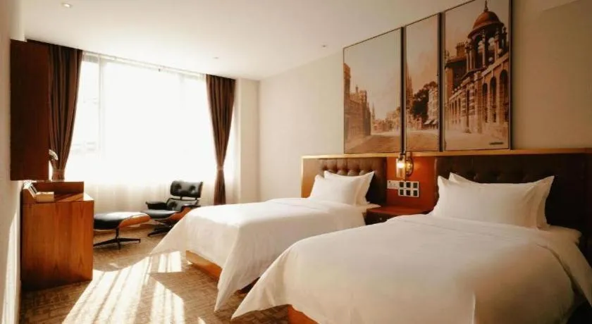 Bed in James Joyce Coffetel·Shanghai New International Expo Cente