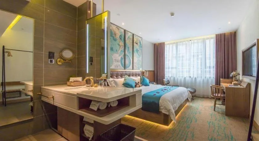 Bed in James Joyce Coffetel·Shanghai New International Expo Cente