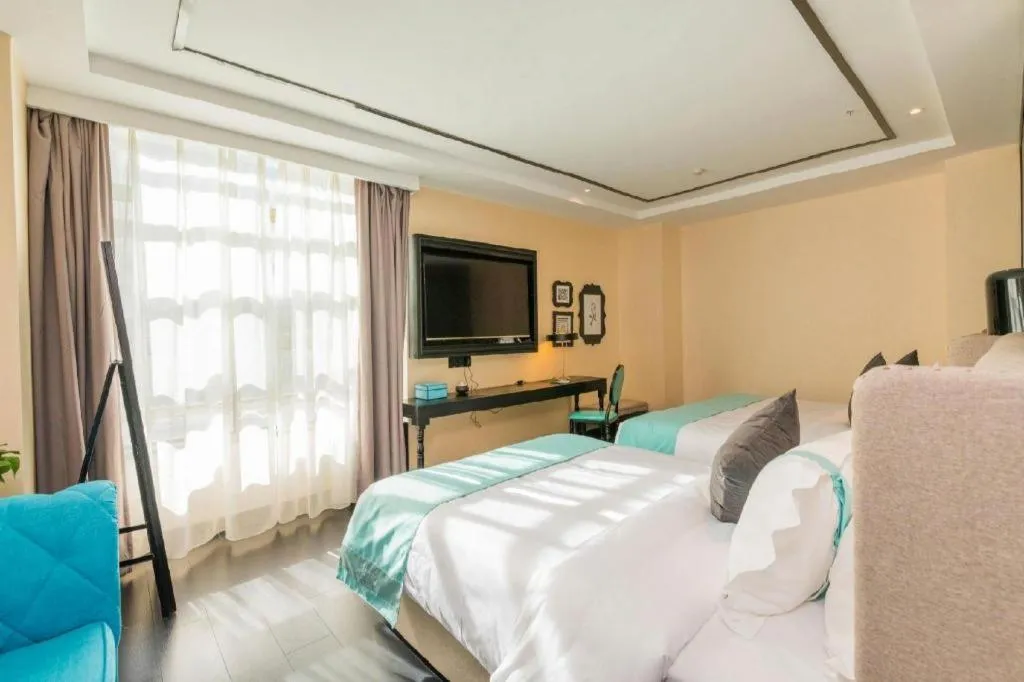 Bed in Xana Hotelle·Xining Dashizi Central Square