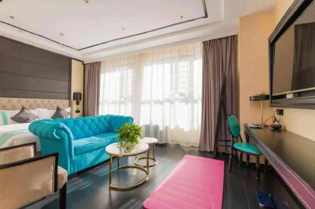 Bed in Xana Hotelle·Xining Dashizi Central Square