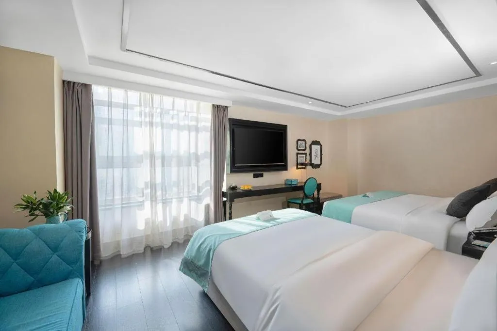 Bed in Xana Hotelle·Xining Dashizi Central Square