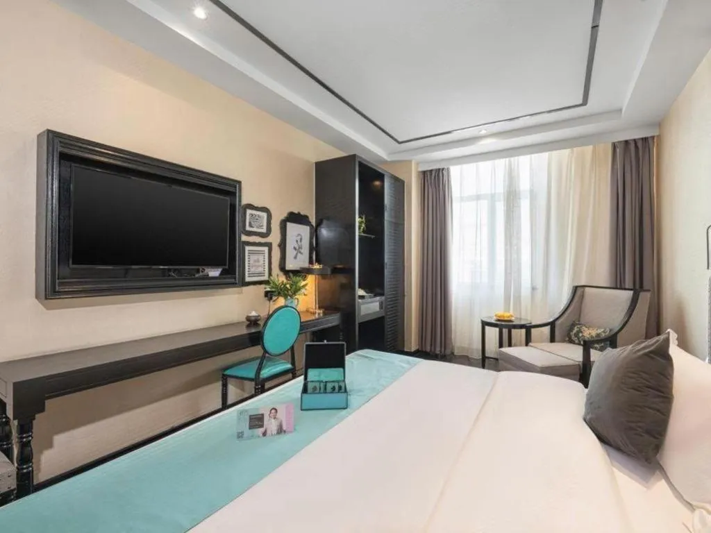 Bed in Xana Hotelle·Xining Dashizi Central Square