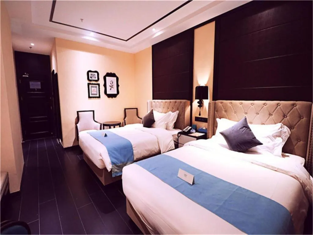 Bed in Xana Hotelle·Xining Dashizi Central Square