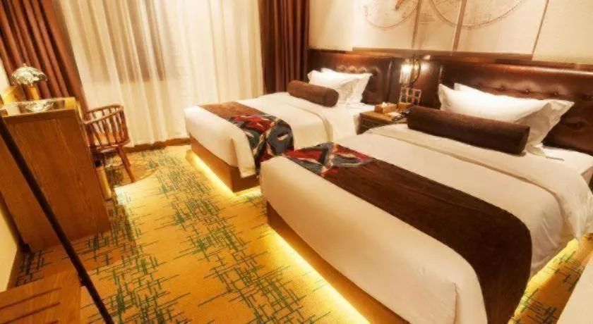 Bed in James Joyce Coffetel·Hengyang Jiefang Road Xianfeng Dock