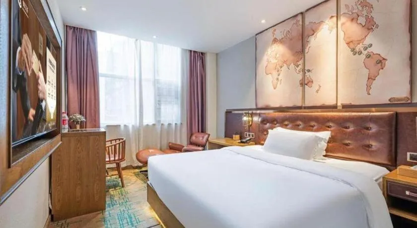 Bed in James Joyce Coffetel·Hengyang Jiefang Road Xianfeng Dock