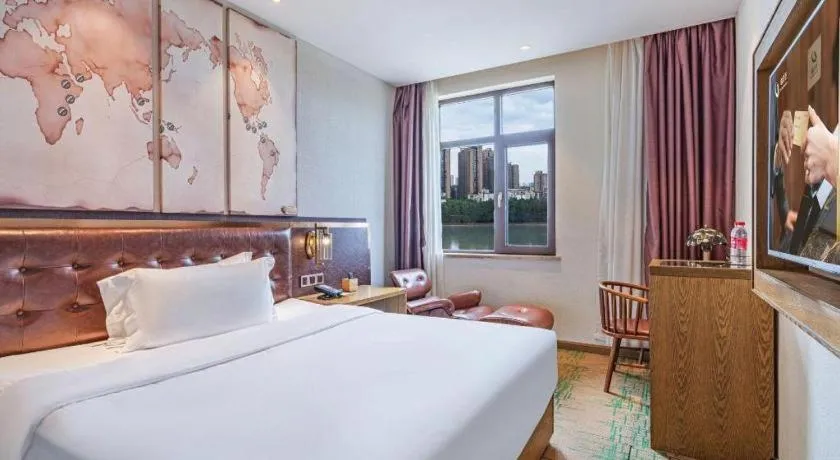 Bed in James Joyce Coffetel·Hengyang Jiefang Road Xianfeng Dock