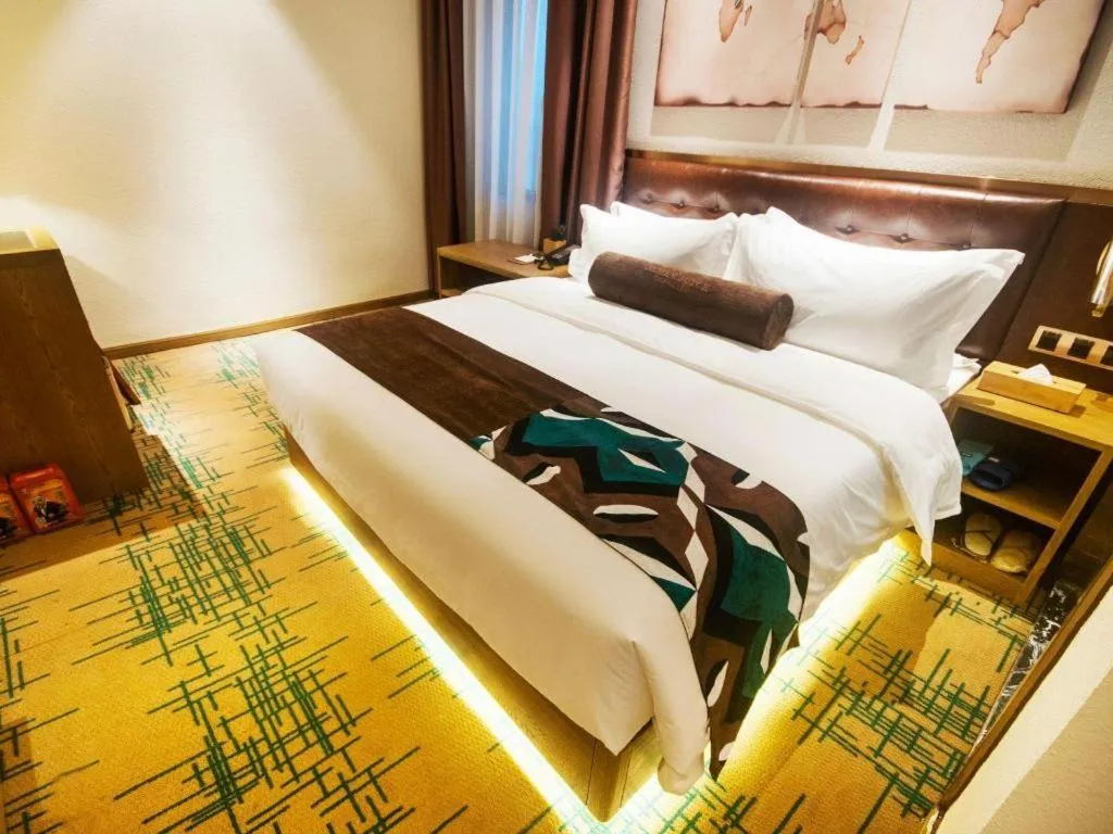 Bed in James Joyce Coffetel·Hengyang Jiefang Road Xianfeng Dock