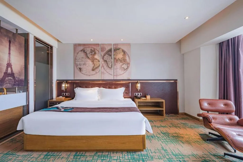 Bed in James Joyce Coffetel·Hengyang Jiefang Road Xianfeng Dock