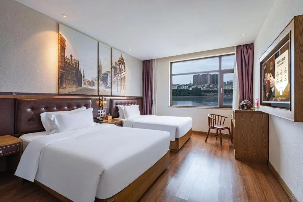 Bed in James Joyce Coffetel·Hengyang Jiefang Road Xianfeng Dock