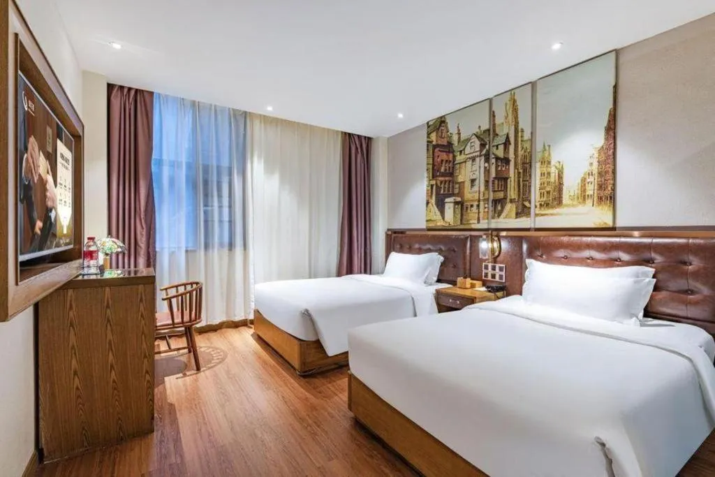 Bed in James Joyce Coffetel·Hengyang Jiefang Road Xianfeng Dock