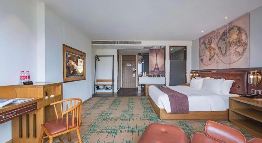 Bed in James Joyce Coffetel·Hengyang Jiefang Road Xianfeng Dock