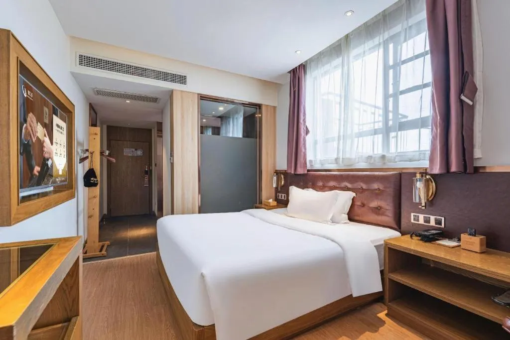 Bed in James Joyce Coffetel·Hengyang Jiefang Road Xianfeng Dock