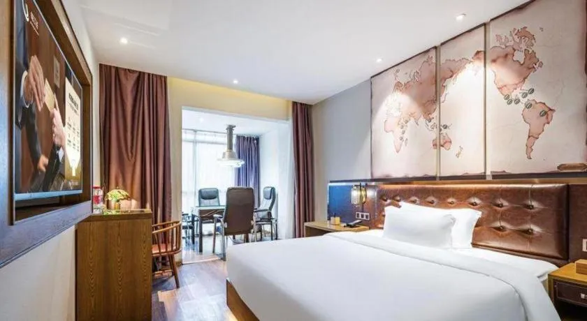 Bed in James Joyce Coffetel·Hengyang Jiefang Road Xianfeng Dock