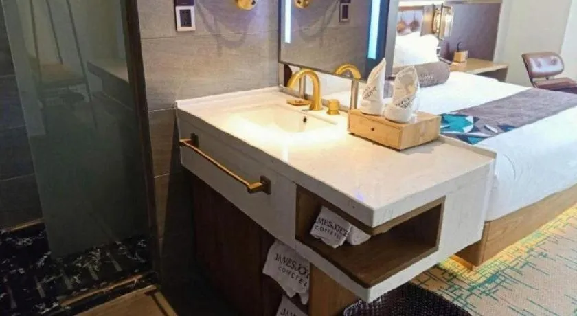 Bed in James Joyce Coffetel·Hengyang Jiefang Road Xianfeng Dock