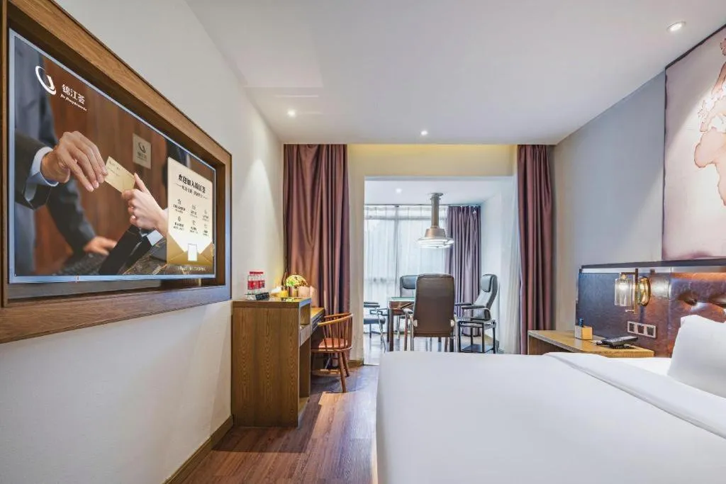 Bed in James Joyce Coffetel·Hengyang Jiefang Road Xianfeng Dock