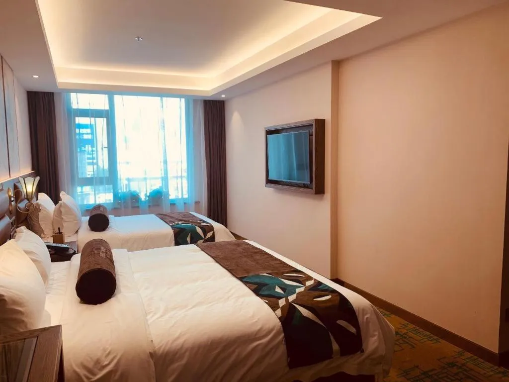 Bed in James Joyce Coffetel Harbin Railway Station Songlei Yuanda Pedestrian Street