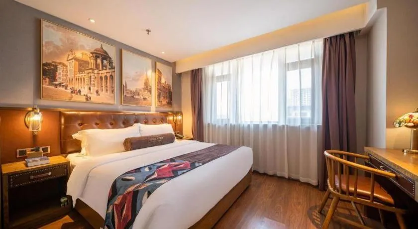 Bed in James Joyce Coffetel·Huludao Xingcheng Seaside Tourist Scenic Spot