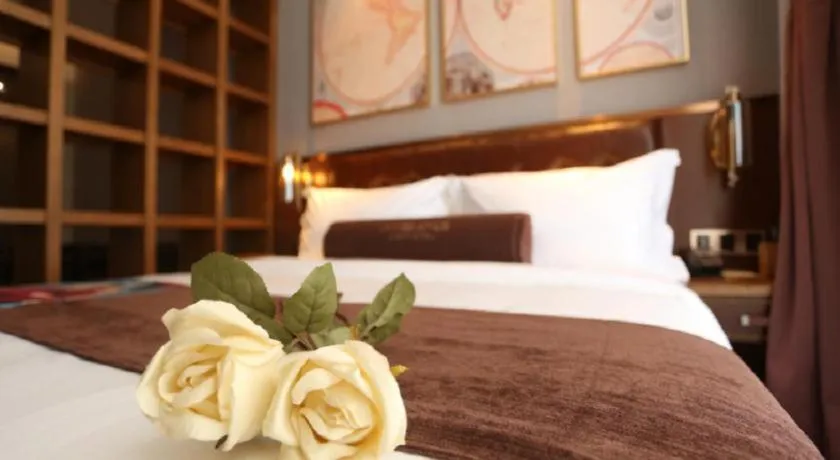 Bed in James Joyce Coffetel·Huludao Xingcheng Seaside Tourist Scenic Spot