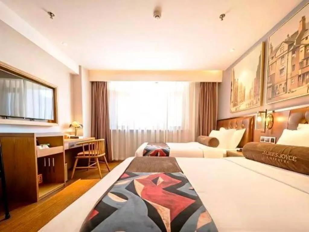 Bed in James Joyce Coffetel·Huludao Xingcheng Seaside Tourist Scenic Spot