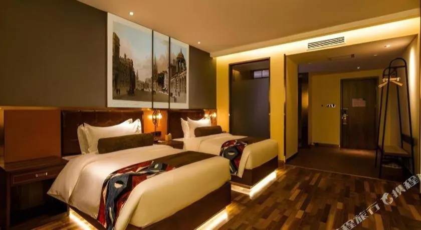 Bed in James Joyce Coffetel·Huludao Xingcheng Seaside Tourist Scenic Spot