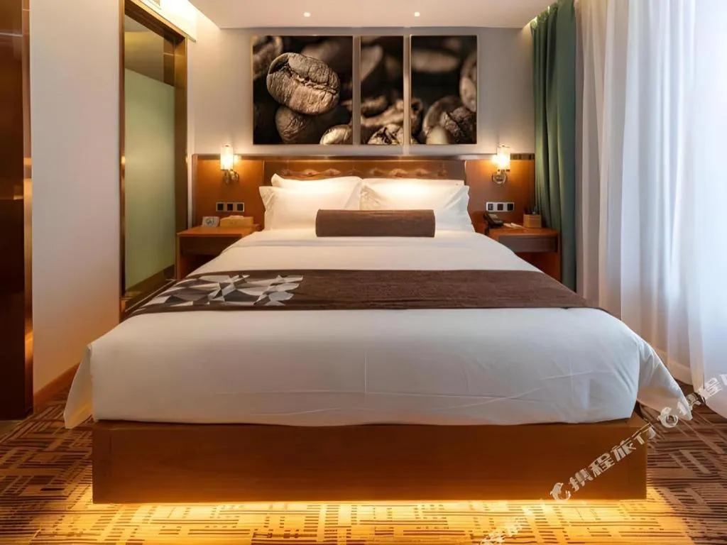 Bed in James Joyce Coffetel·Huludao Xingcheng Seaside Tourist Scenic Spot