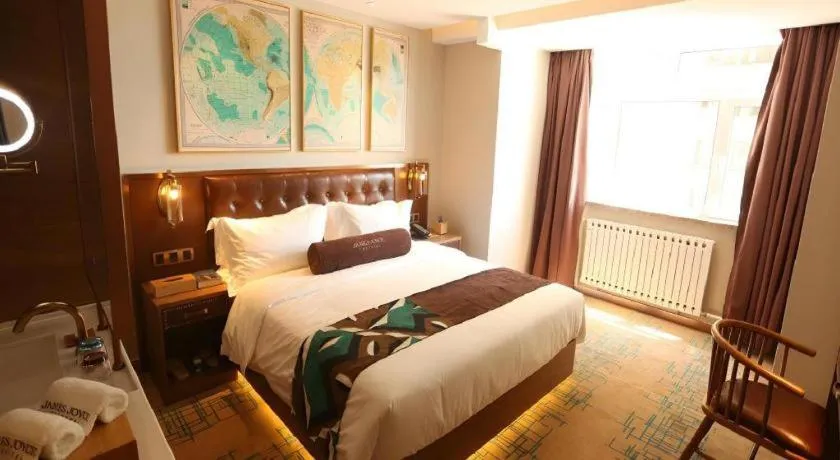 Bed in James Joyce Coffetel·Huludao Xingcheng Seaside Tourist Scenic Spot