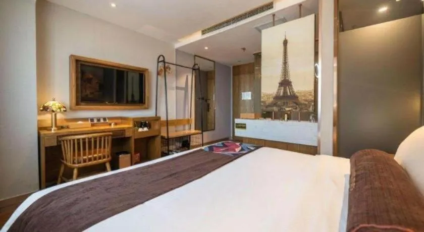 Bed in James Joyce Coffetel·Huludao Xingcheng Seaside Tourist Scenic Spot