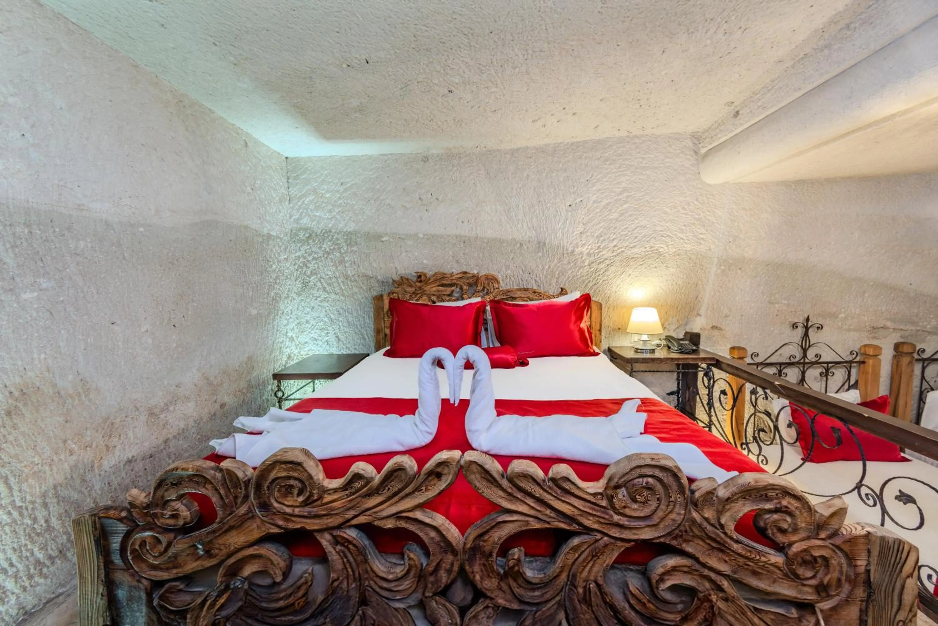 Bed in Onur Cave Cappadocia