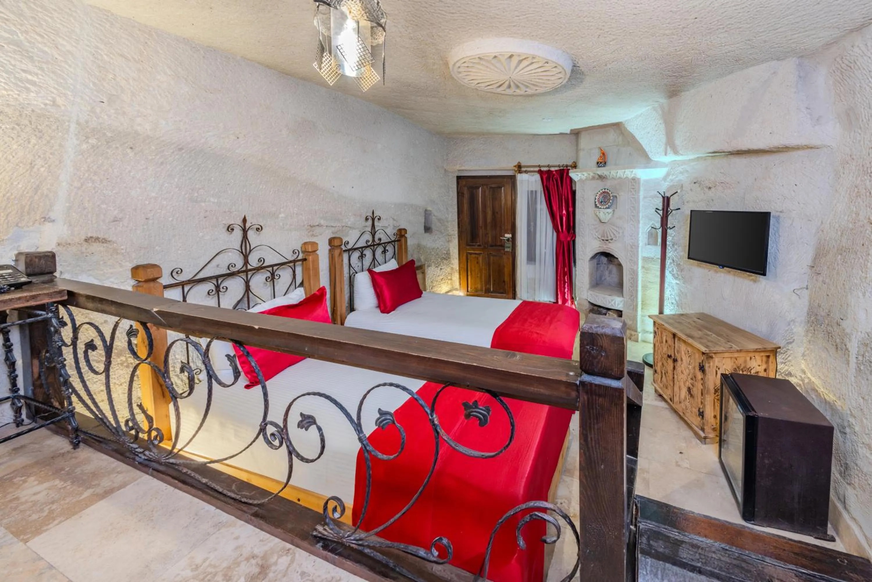 Bed in Onur Cave Cappadocia