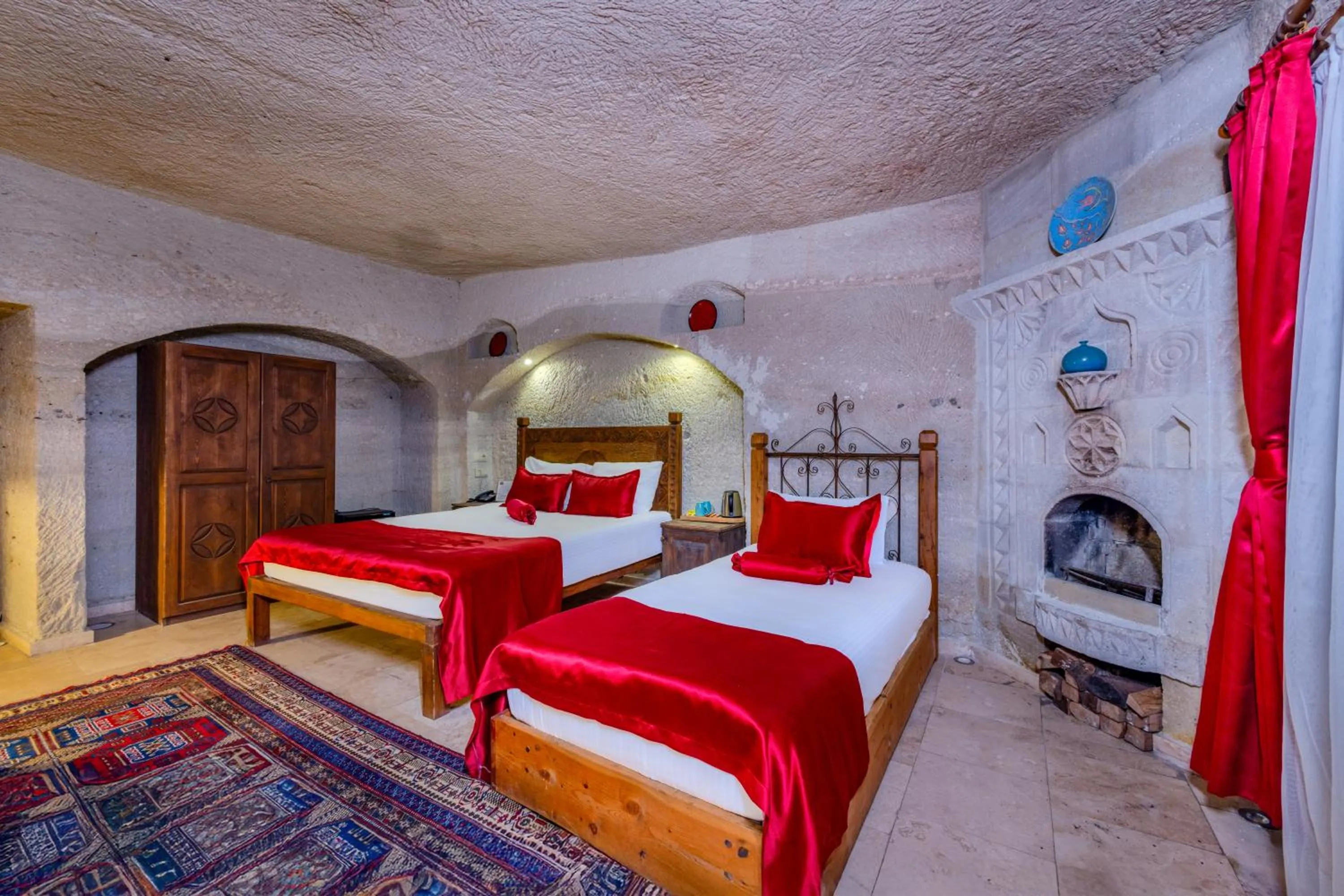 Bed in Onur Cave Cappadocia