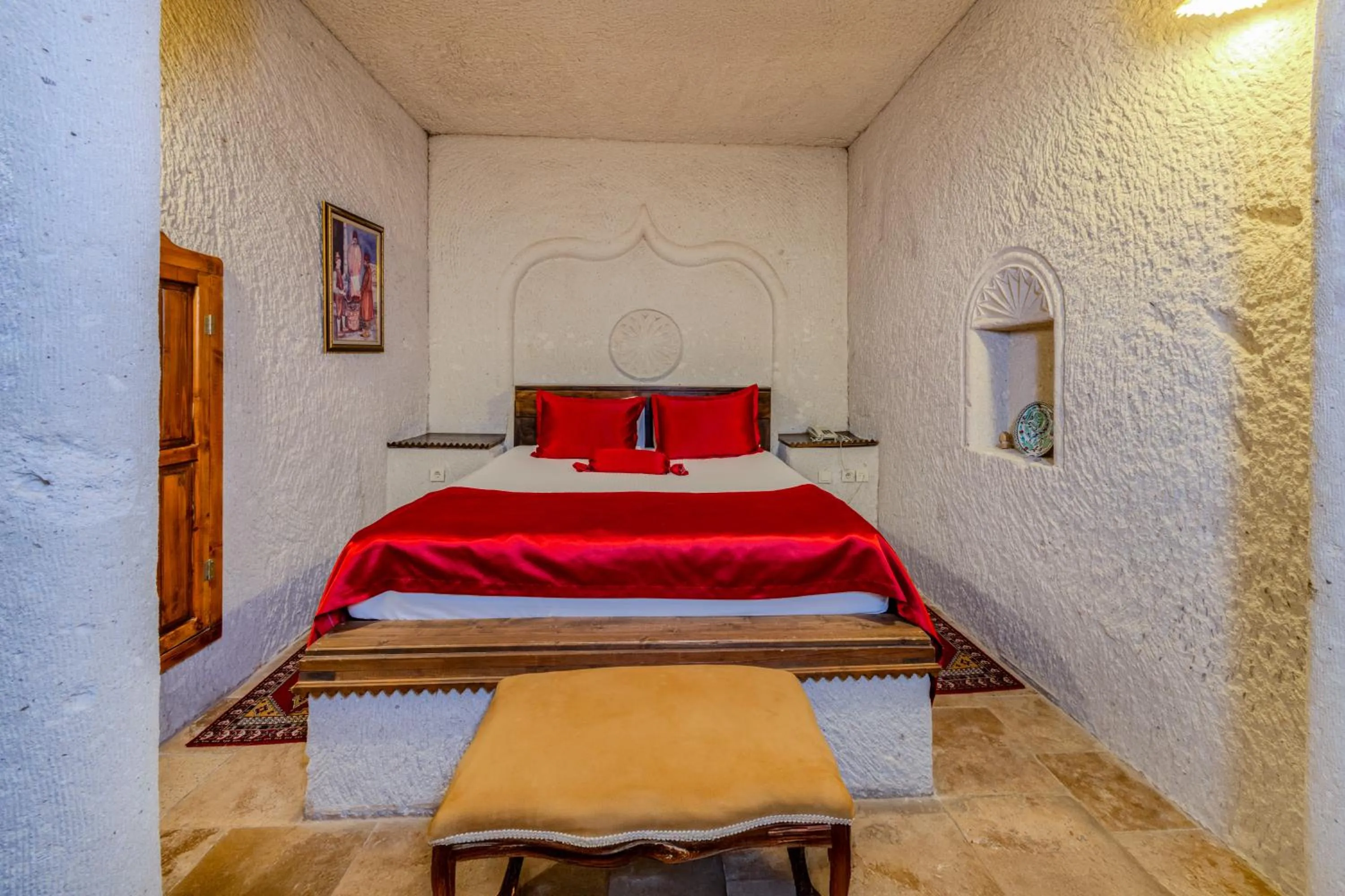 Bed in Onur Cave Cappadocia
