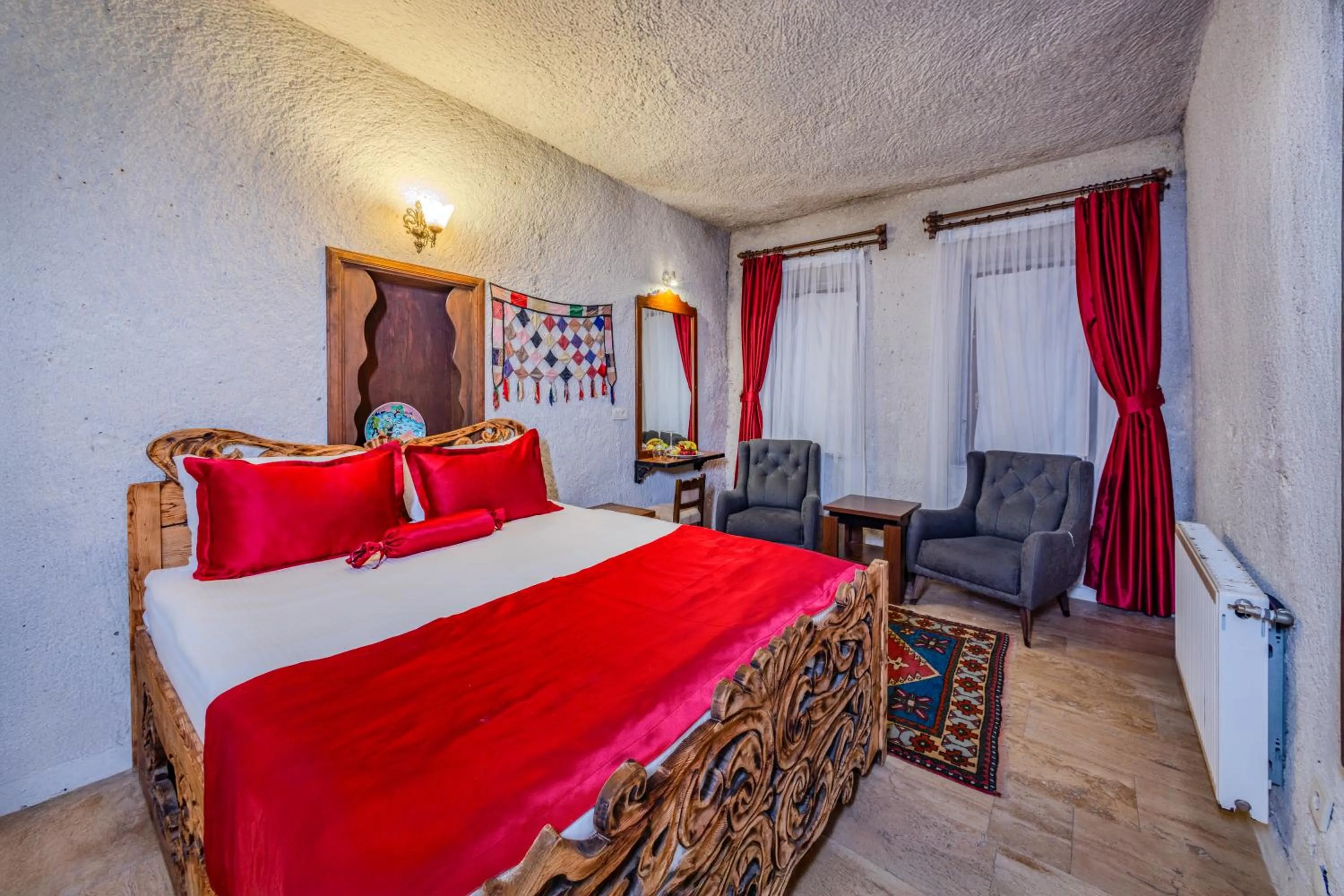 Bed in Onur Cave Cappadocia